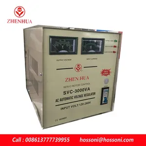Оригинальный Чжэньхуа, SVC-3000VA/3KVA широкий диапазон 120V-260V регулятор напряжения переменного тока, мощность 100% стабилизатор, в Китае (стандарты CE, по ограничению на использование опасных материалов в производстве стандарт