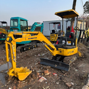 Excavadora de cadenas pequeña usada Komatsu PC18 de 1.8 toneladas con orugas de caucho hidráulicas - Product Image 1