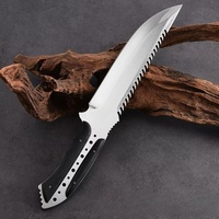 Couteau de camping à lame fixe en acier D2, manche G10, fait main, vente en gros, OEM, qualité industrielle, 55 mm, 15,5 cm, kit de survie, équipement de plein air