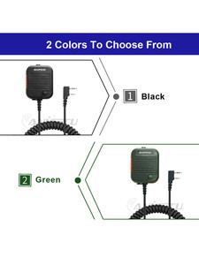 AR-152 Baofeng Tactical Walkie Talkie ลำโพงไมค์เสียงสูง K ไมโครโฟนสำหรับ UV5R UV82 UV-K5 K6 888S วิทยุ L856 - Product Image 2