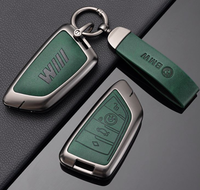 Vente en gros de mode luxe cuir de haute qualité en alliage de zinc métallique pour bmw e46 g30 display car key fob case cover shell
