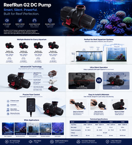 <span class=keywords><strong>Pompe</strong></span> d'aquarium <span class=keywords><strong>Red</strong></span> <span class=keywords><strong>Sea</strong></span> ReefRun G2, silencieuse, puissante, intelligente, à fréquence variable, double contrôleur - Product Image 2