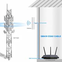 Câble de communication coaxial à faible perte de 5 m, N-type mâle vers SMA mâle, pour antenne, LMR240, transmission de signal RF, diamètre 5,0 mm