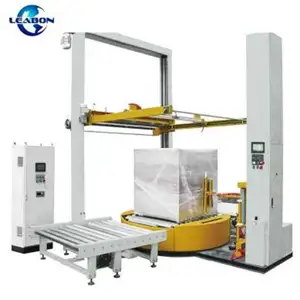 Leabon Supply Industry Use Covered Top Film Stretch Winding Wrapping Machine