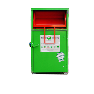 16 Gauge Durable Second-hand Book Clothing Recycling Donation Center Drop Box Metal Charity Donation Bin Manufacturer