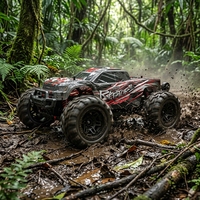 HOSHI N518 1/8ème échelle 4WD haute vitesse 100KM/h+ Monster Truck Brushless avec différentiel métallique, voitures RC tout-terrain pour cadeau d'anniversaire