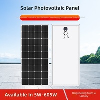 Modules photovoltaïques en silicium monocristallin 150W-180W, efficacité de 15,25 %, système de panneaux solaires pour la production d'énergie domestique