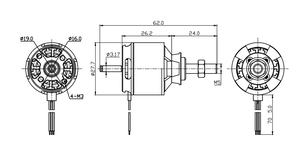 <span class=keywords><strong>Moteur</strong></span> sans balais d'aéromodélisme C2826-1290kv 920kv, adapté aux accessoires de drone télécommandés à <span class=keywords><strong>moteur</strong></span> de drone à voilure fixe - Product Image 5