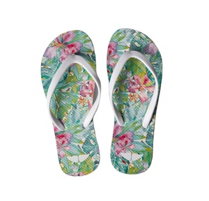 <strong>Women's</strong> Platform <strong>Flip</strong> <strong>Flop</strong> Sandals with Cushioning Summer &amp; Spring Season Full Colorful Print - Product Image 2