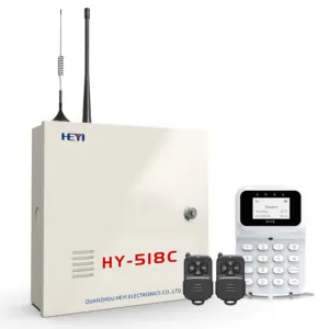 نظام الأمان الصناعي, 2022 HY518C عالية الجودة مدمجة صفارة الإنذار 16 السلكية 32 مناطق لاسلكية نظام الأمن الصناعي