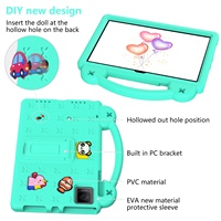 Casing Tablet T-Mobile Revvl Tab2 (Model 2025) Beibei Bear Kulit Berbahan Kulit Beruang Cetakan Khusus Pelindung