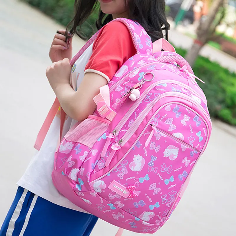 Manufacturers Fabric Girls Bag School Bags Backpack orthopedic Girls school bags Children Set Children School Bags for Girls