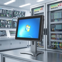 Panel PC Industrial Integrado Sin Ventilador de 15.6 Pulgadas, I5/I7, Táctil Capacitivo, RS485, GPIO, con HMI SCADA para Automatización de Fábrica