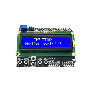 Module de composants électroniques KUONGSHUN en gros, écran <span class=keywords><strong>16x2</strong></span> et 5 boutons, module LCD1602, clavier <span class=keywords><strong>LCD</strong></span>, bouclier avec rétroéclairage bleu pour <span class=keywords><strong>Arduino</strong></span> - Product Image 6