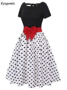 Robe d'été décontractée pour femmes, style <span class=keywords><strong>pin</strong></span>-<span class=keywords><strong>up</strong></span>, pour soirée, manches courtes, robe rétro des années 60, années <span class=keywords><strong>50</strong></span>, vintage rockabilly, années 1960, années 1950, robe swing, vestidos - Product Image 3