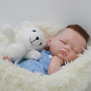 Poupée Reborn en Silicone Solide de 18 Pouces Mr. Xie Baby <span class=keywords><strong>Boss</strong></span> Corps Complet Peinte <span class=keywords><strong>Bebe</strong></span> Cadeau de Noël pour Garçons Mini Style Mode Jouet Doux - Product Image 2