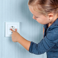 Protection de prise électrique en plastique anti-électrique pour bébé, norme européenne, protection pour enfant, protection de prise pour bébé