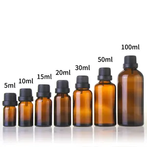 Flacone contagocce di vetro marrone vuoto 30 ml di alta qualità per flacone contagocce olio essenziale