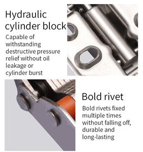 サプライヤー2D 90グラム双方向キャビネットドア油圧ソフトクローズ調整可能ヒンジキッチン家具金物アクセサリー寝室用 - Product Image 5