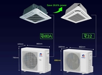 Installation intelligente Dc Inverter Vrf Pcb Arc Duct climatiseur avec télécommande