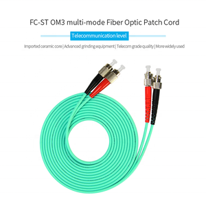 Cable de conexión de fibra óptica OM4 <span class=keywords><strong>OM3</strong></span> FC a ST <span class=keywords><strong>10Gb</strong></span> MM Duplex 3M Grado industrial - Product Image 6