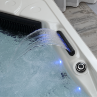 Jacuzzi extérieur de qualité commerciale, bain à remous de luxe pour hôtel, club, projet, taille personnalisée disponible, certification CE