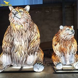 Custom LED Festival Lantern Sculpture-Reusable Durable Waterproof for Diwali & Thanksgiving Events - Product Image 3