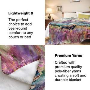 Manta de tiro de alce de montaña Turamurra, diseño natural, franela cálida, regalos de felpa para sala de estar, dormitorio, decoración, amantes de <span class=keywords><strong>la</strong></span> vida silvestre - Product Image 4