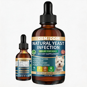 Gotas para Infecciones por Hongos en Perros OEM/ODM - Sin Granos, Absorción Rápida, 60ml, Reduce la Irritación, la Inflamación, Calma la Picazón y Alivia el Oído - Product Image 1