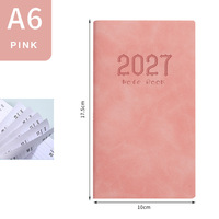 Agenda Diaria y Semanal 2027, Cuaderno de Planificación Portátil, Libro de Horarios, A6, 128 Páginas, Bloc de Notas, Regalos Empresariales, Cuadernos