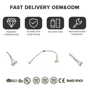 Harness Kabel Tahan Air IP67 dengan Konektor Motor 3-Pin dan Pin Pogo Magnetik untuk Aktuator Sendi Robot dan Array Sensor - Product Image 4