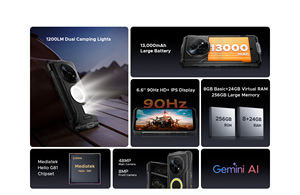 Teléfono Resistente Doogee Fire 5 Ultra, Linterna Súper Potente de 1200LM para Camping, Pantalla HD+ de 6.6”, Cámara de 48MP, Batería de 13000mAh, Android 15, 8+256GB - Product Image 5