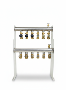 Colector Inteligente de Acero Inoxidable GHSYS6p de 6 Vías para Calefacción por Suelo Radiante, Colector de Control de Zonas Hidrónicas - Product Image 5