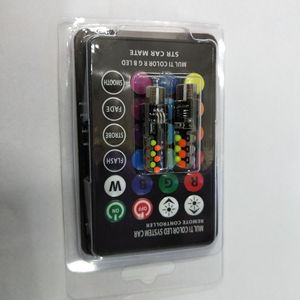 Rgb <span class=keywords><strong>LED</strong></span> T10 CANBUS bóng đèn cho xe đèn pha 12V tự động đèn đọc sách Silicone điều khiển từ xa Strobe Flash Spotlight giải phóng mặt bằng ánh sáng - Product Image 6