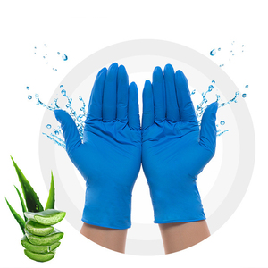 Nitrile kiểm tra găng tay bột nhà miễn phí Găng tay Nitrile màu xanh Găng tay dùng một lần Nitrile tay làm việc găng tay dùng một lần - Product Image 4