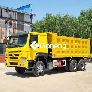 second hand dumpster canter yellow sinotruk howo 6x4 dump tipper truck used prices for sale in kenya