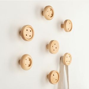 <span class=keywords><strong>Crochet</strong></span> <span class=keywords><strong>mural</strong></span> <span class=keywords><strong>rond</strong></span> en bois de noyer d'érable professionnel de haute qualité - Product Image 4