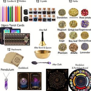 Kit de Brujería al por Mayor de 135 Piezas, Suministros de Brujería <span class=keywords><strong>para</strong></span> la Decoración del Hogar Perfecto <span class=keywords><strong>para</strong></span> <span class=keywords><strong>Principiantes</strong></span> - Product Image 3