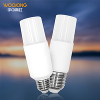 Matière plastique AC 110-240V 6000K Lumière du jour LED décorative Ampoule T ultra mince pour éclairage résidentiel avec base E27
