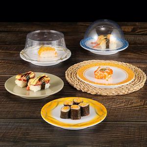 Platos Redondos de Melamina para Sushi con Tapas, Irrompibles, para Banda Transportadora, para Restaurantes - Product Image 4