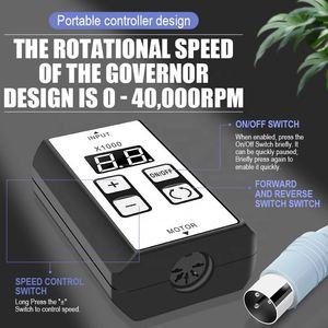 เครื่องตะไบเล็บอะคริลิกสำหรับร้านทำเล็บมือ2029 100W 40krpm แบบพกพา204แข็งแรงทนทาน - Product Image 3