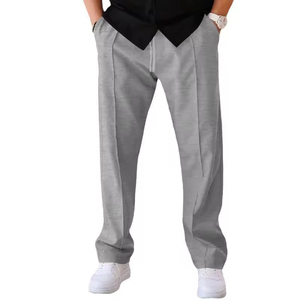 Pantalones cruzados informales deportivos de gran tamaño americanos para hombre, Invierno 6XL con cierre de cremallera larga, chaqueta holgada con cierre frontal de pierna recta - Product Image 4