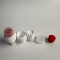 Bouchons de bouteilles en plastique durables de 28 mm et 30 mm, couleur personnalisée, pour le thé, le jus, les vitamines et le café (avec compartiment séparé pour liquide et poudre)