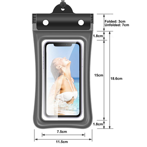 Claro TPU Airbag flotante teléfono móvil caso sellado impermeable teléfono bolsa trampa natación playa Accesorios bolsa a prueba de agua bolsas - Product Image 2