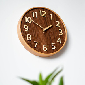 Dropshipping Shopify Minimalist Solid Wood <b>Wall</b> <b>Clock</b> Modern Japanese Style <b>Silent</b> Quartz Hanging <b>Clock</b> for Living Room Home Dec - Product Image 2