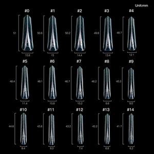 Produttore di Forme per Unghie Personalizzate con Logo, 15 Misure, Forme per Unghie Francesi e Russe in Plastica, 305 Pezzi, Forme per Unghie Doppie di Alta Qualità - Product Image 3