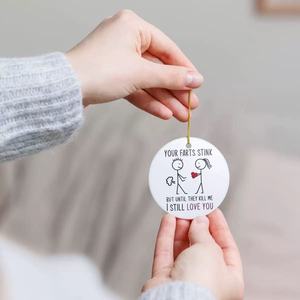 High Quality Luxury Ceramic Christmas Tree Ornament Sublimation Blank Ornament for Holiday Decorations - Product Image 6