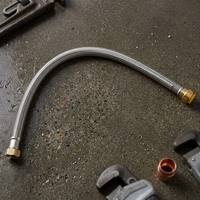 Tuyau de raccordement d'eau tressé en laiton moderne, durable et de qualité supérieure, avec raccords à emboîtement rapide de haute qualité
