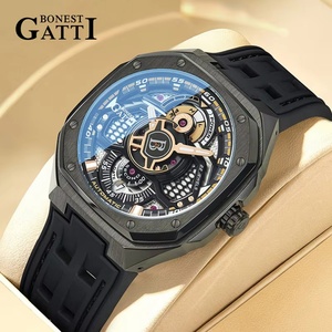 Montre mécanique pour homme BG5801, saphir, lumineuse, étanche, chronographe, marque de luxe haut de gamme - Product Image 2