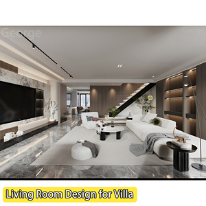 Chuyên Nghiệp Hiện Đại toàn bộ ngôi nhà sang trọng nhà giải pháp một cửa 3D Rendering dịch vụ nội thất cho phòng tắm phòng ngủ 5 + năm - Product Image 3